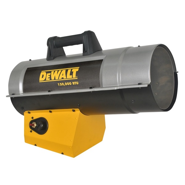 Dewalt Forced Air Propane Heater, 110,000-150, 00, LP, 110000-150000 BtuH DXH150FAV