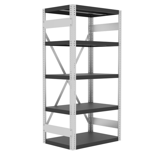 Valley Craft Preconfigured Open Shelving Kit, 36"Wx24 F82447A4