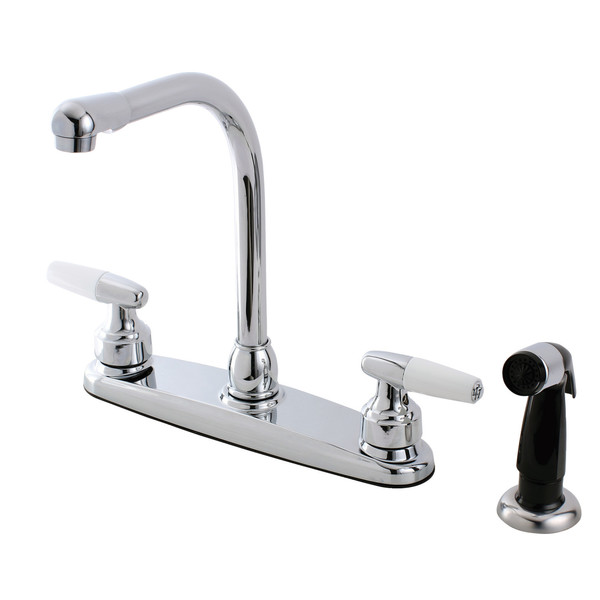 Americana Manual, 8" Mount, 4 Hole Kitchen Faucet FB751