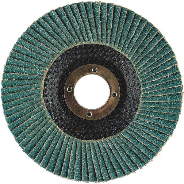 Arc Abrasives 4-1/2" x 7/8" T27 - Flat Face SZA Fiberglass Flap Disc, 80 Grit 10826FF
