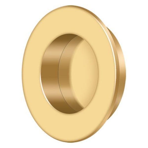 Deltana Round Flush Pull Lifetime Brass 1-7/8" FP178CR003