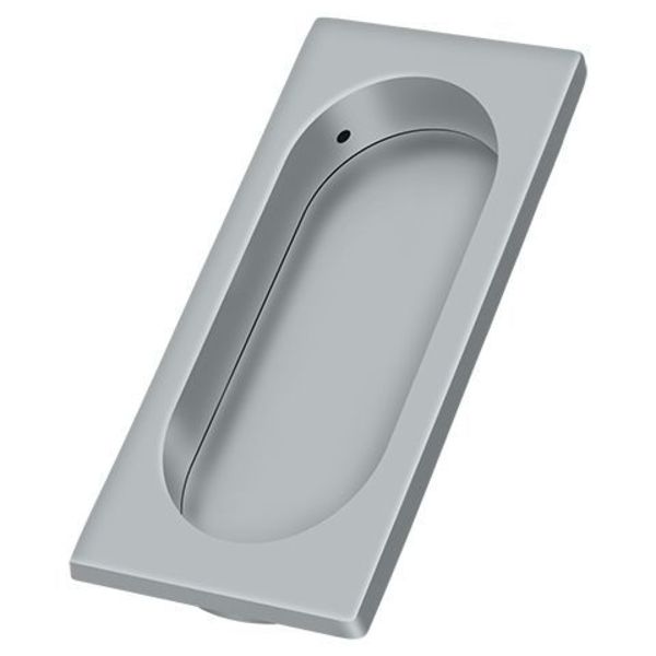 Deltana Flush Pull, Large, 4" X 1-5/8" X 3/8" Satin Chrome FP4134U26D