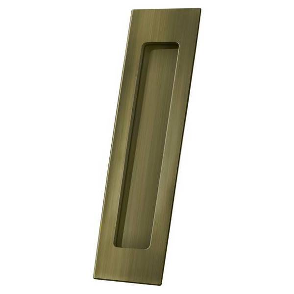 Deltana Flush Pull, Rect, Solid Brass, 7" X 1-7/8" X 3/8" Antique Brass FP7178U5