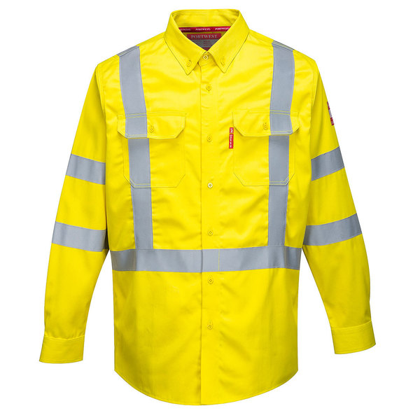 Portwest Hi-Vis Bizflame Shirt 88/12, L FR95