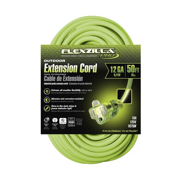 Flexzilla Pro Extension Cord 12/3 AWG SJTW 100' FZ512835
