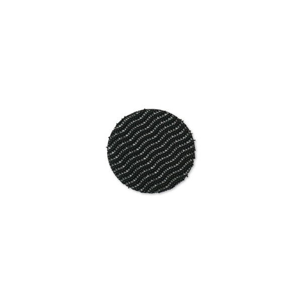 Tapecase Reclosable Fastener, Disc, Rubber Adhesive, 1 in, Black, 50 PK SJ3542