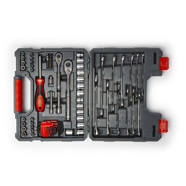 Crescent 70 Piece 1/4" & 3/8" Drive 6 & 12 Point Standard SAE/Metric Mechanics Tool Set CTK70C