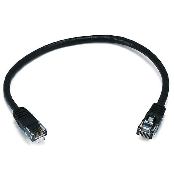 Monoprice Ethernet Cable, Cat 5e, Black, 1 ft. 2125