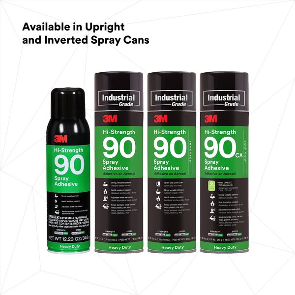 3M Spray Adhesive, 17.6 Ounce (4 cans)