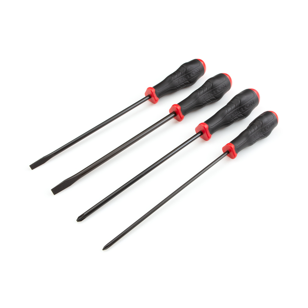 Tekton High-Torque Black Oxide Blade Screwdriver Set, 4-Piece (#1-#2, 1/4-5/16 in.) DRV41221