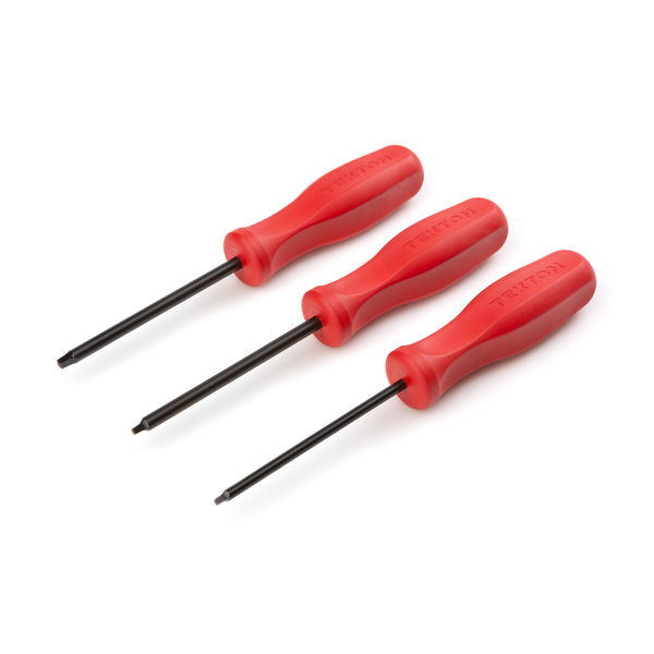 Tekton Square Hard Handle Black Oxide Blade Screwdriver Set, 3-Piece (S1-S3) DSQ91007