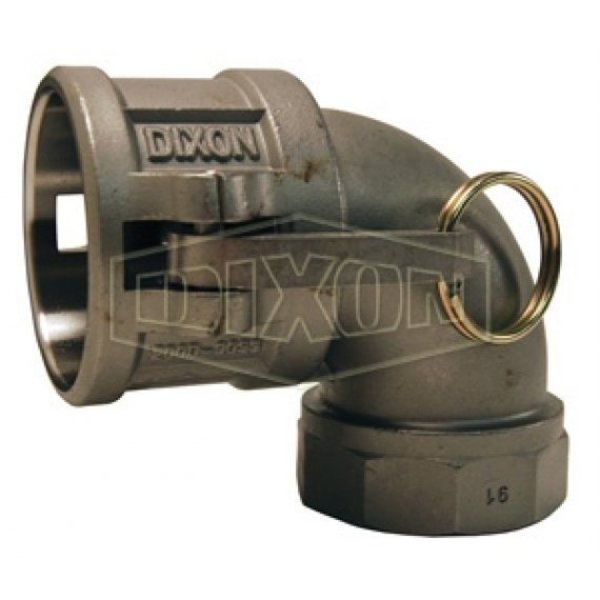 Dixon Cam/Groove 90 Elbow Coupler, FNPT 2", SS 200D-90SS