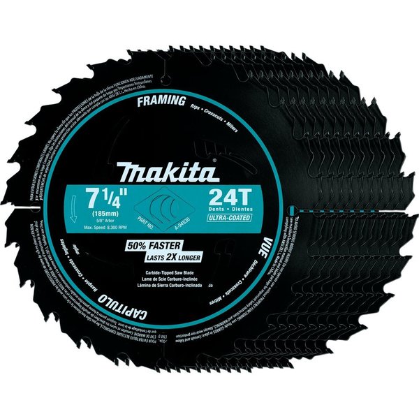 Makita Carbide-Tipped Ultra-Coated Cir 24T, PK10 A-94530-10
