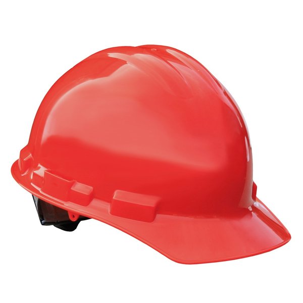 Radians Front Brim Hard Hat, Type 1, Class E, Ratchet (6-Point), Red GHR6-RED