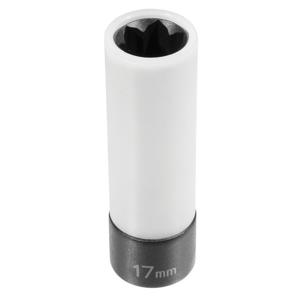 Grey Pneumatic 1/2" Drive, 17mm Metric Socket 2017MF