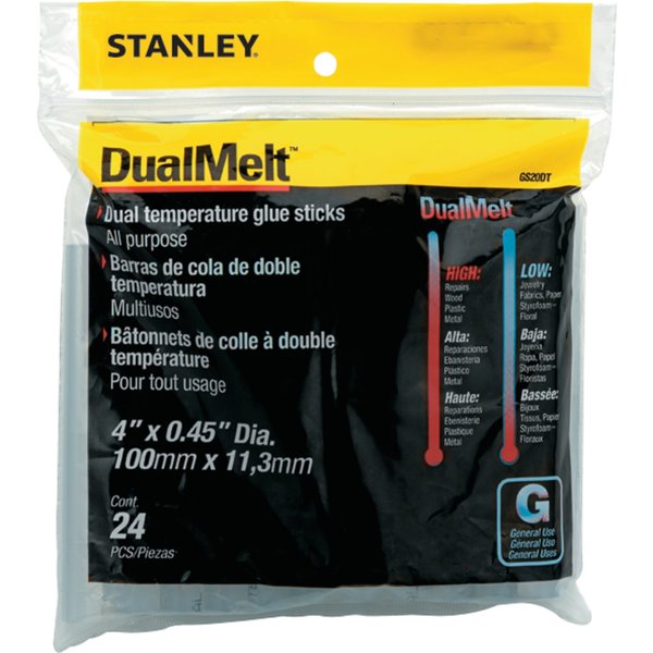 Stanley DualMelt™ Glue Sticks, 4 in, Pack of 24 GS20DT