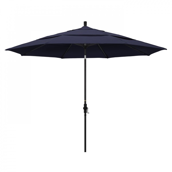California Umbrella Patio Umbrella, Octagon, 110.5" H, Sunbrella Fabric, Navy 194061015476