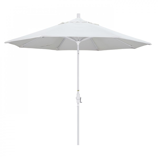 California Umbrella Patio Umbrella, Octagon, 102.38" H, Olefin Fabric, White 194061018354