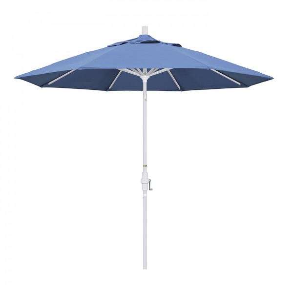 California Umbrella Patio Umbrella, Octagon, 102.38" H, Olefin Fabric, Frost Blue 194061018415