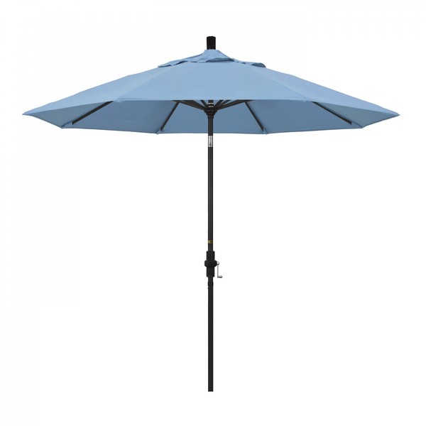 California Umbrella Patio Umbrella, Octagon, 102.38" H, Sunbrella Fabric, Air Blue 194061018910