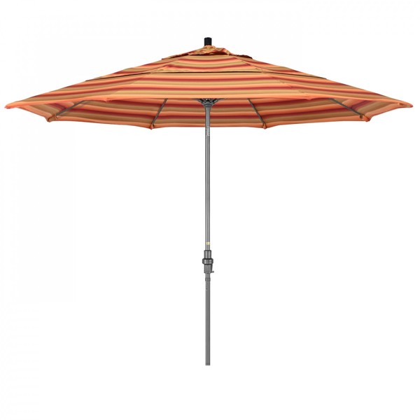 California Umbrella Patio Umbrella, Octagon, 109.5" H, Sunbrella Fabric, Astoria Sunset 194061020050