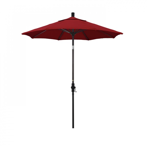 California Umbrella Patio Umbrella, Octagon, 102.5" H, Sunbrella Fabric, Jockey Red 194061023969