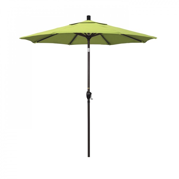 California Umbrella Patio Umbrella, Octagon, 95.5" H, Sunbrella Fabric, Parrot 194061029459