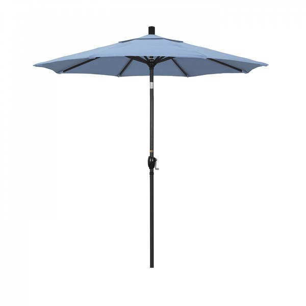 California Umbrella Patio Umbrella, Octagon, 95.5" H, Sunbrella Fabric, Air Blue 194061031216
