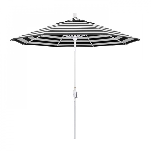 California Umbrella Patio Umbrella, Octagon, 101" H, Sunbrella Fabric, Cabana Classic 194061034163