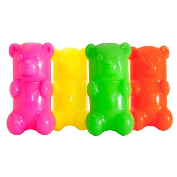 Ruff Dawg GummyBear Dog Toy Assorted 2.5"x 2"x 6 GUMMY