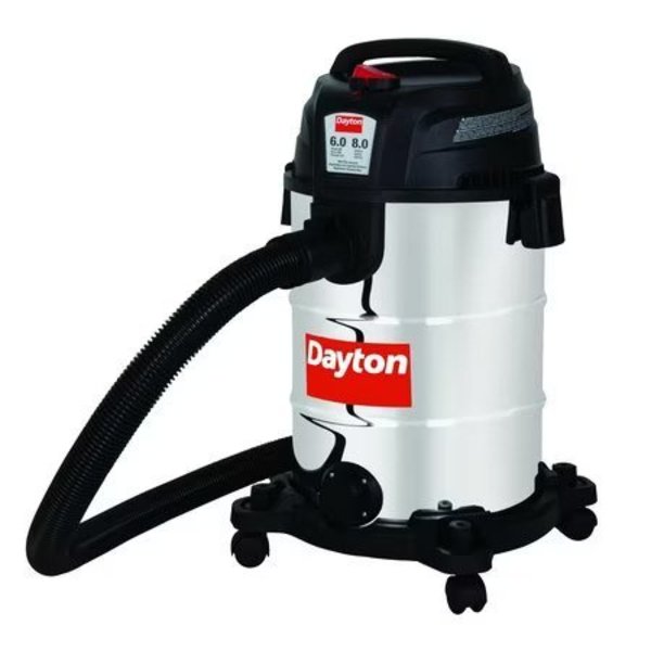 Dayton Wet/Dry Vacuum, 8 gal, 1,200 W 61HV90