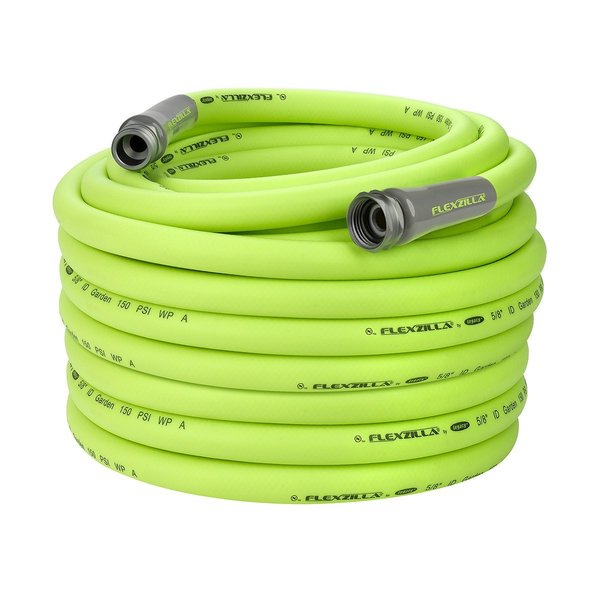 Flexzilla Garden Hose, 5/8" x 100, 3/4" - 11 1/2 HFZG5100YW