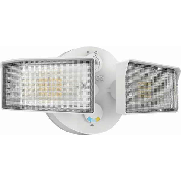 Lithonia Lighting Outdoor Floodlight Adj Light Output Swit HGX LED 2SH ALO SWW2 120 PE WH M2