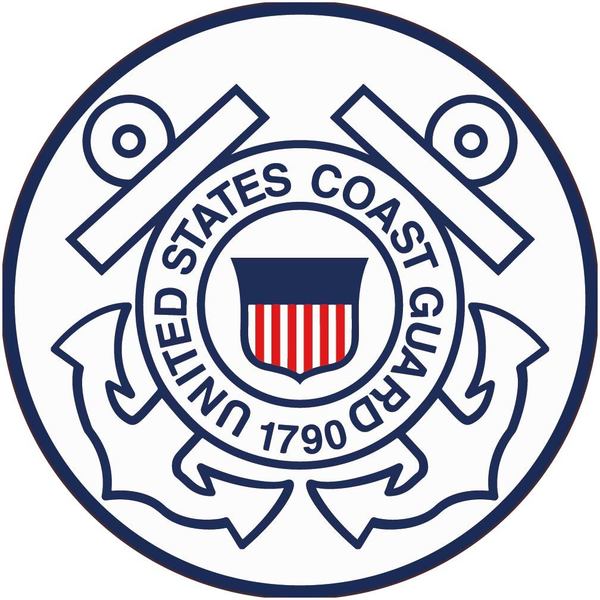 Nmc United States Coast Guard Hard Hat Label, Pk25, Material: Pressure Sensitive Vinyl .002 HH150