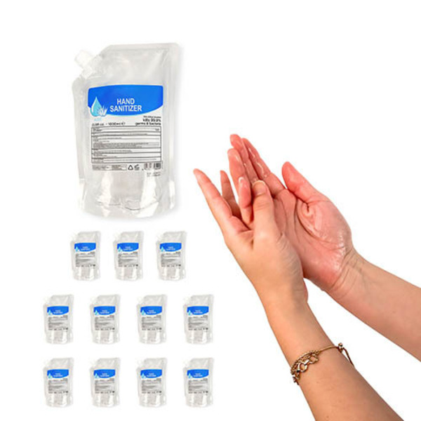 Bittel Aloe Hand Sanitizer Gel Refill 1000mL (12 Pack) HS03