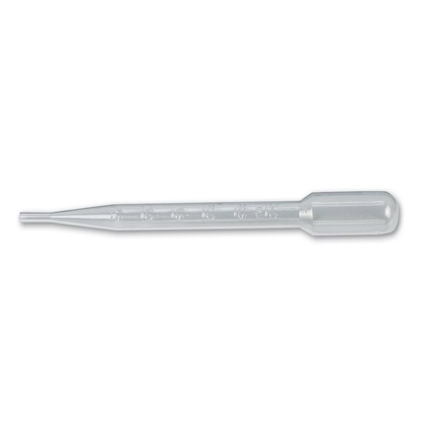 Heathrow Scientific Transfer Pipette, 3mL, 20 Wrap, Strle, PK500 HS206373B