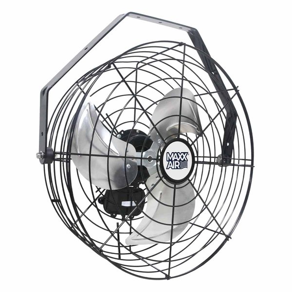 Maxx Air Wall Mount Fan, Wall Fan 18" Non-Oscillating, 120 V, 1,350 / 1,400 / 1,450 CFM HVWM18UPS