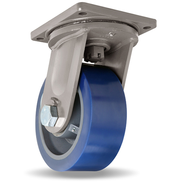 Hamilton Maxi-Duty Swivel Caster, 10" x 4" Super Ultralast Wheel, 1 1/4" Precision Tapered Roller Bearings S-MD-104STRT