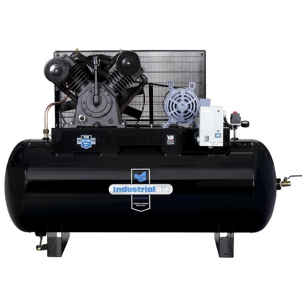 Industrial Air Stationary Air Compressor, 2-Stage, 3 Phas IH9919910