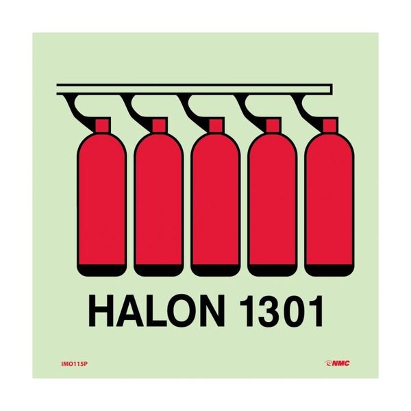 Nmc Symbol Halon 1301 Battery Imo Label, IMO115P IMO115P