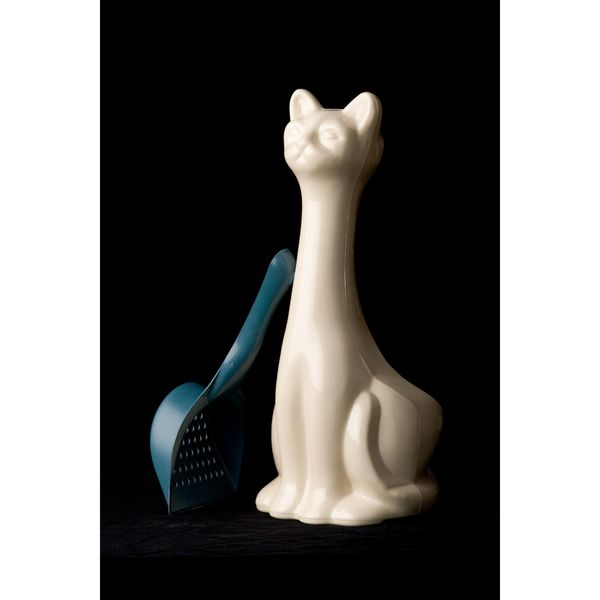 New Age Pet Scoopy Cat Litter Scoop-Holder, White IND003W