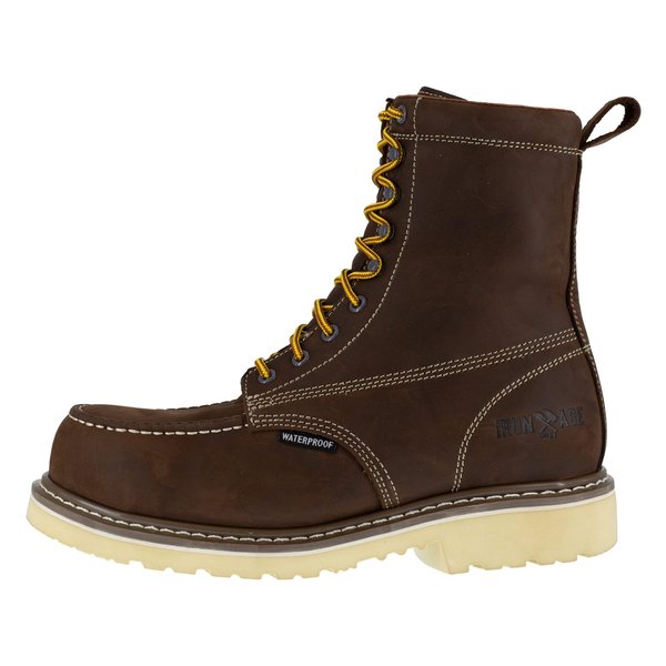 Iron Age Mens Brown Comp Toe 8 in Waterproof, PR IA5082