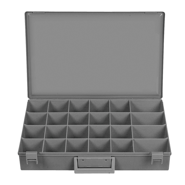 Disco Gray Finish Lrg Plstc Tray 24 Hole W/Latches 80123