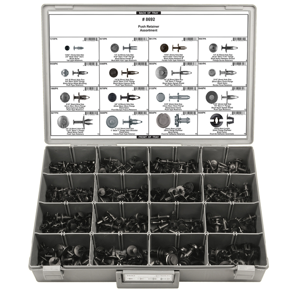 Disco Push Retainer Assortment, 345 pcs. 8692