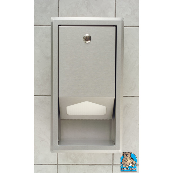 Koala Kare Recessed Liner Dispenser, Stainless Steel KB134-SSLD