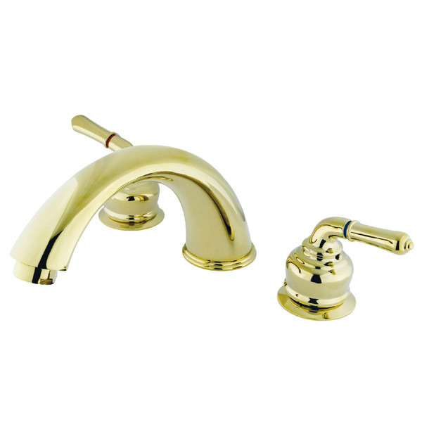Kingston Brass Roman Tub Faucet, Polished Brass, Deck Mount KB362