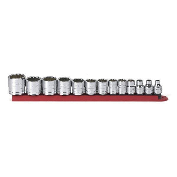 Kd Tools 3/8" Drive Standard Socket Set, SAE, 13 pcs 80561