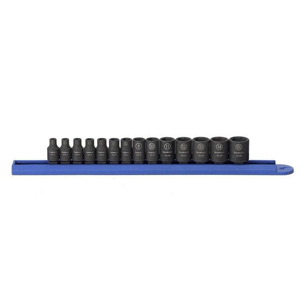 Kd Tools Metric Impact Socket Set, 14 Piece 1/4" Drive 6 Point KDT84907