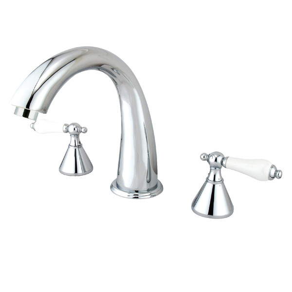 Kingston Brass Roman Tub Faucet, Polished Chrome, Deck Mount KS2361PL