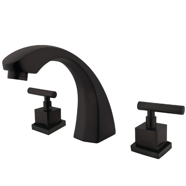 Kingston Brass Roman Tub Faucet, Oil Rubbed Bronze, Deck Mount KS4365CQL